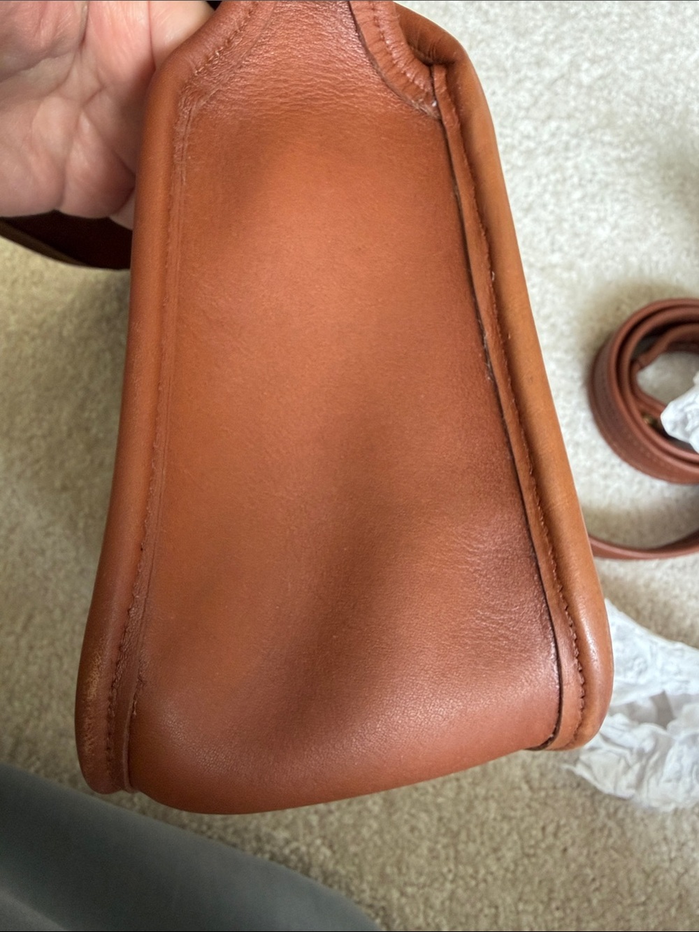 Vintage coach legacy trail bag British tan 9965 - Picture 9 of 10